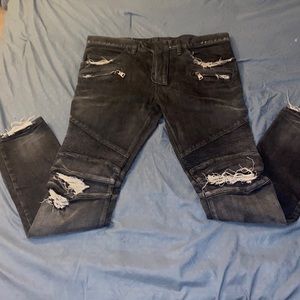 Balmain jeans, black. Sz34 worn 5x